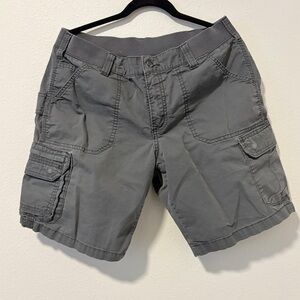 Carhartt Women’s Gray Relaxed Fit Cargo Shorts Size 14 Workwear Hiking